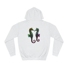 Load image into Gallery viewer, Seahorse Hoodie with Backprint - aquarium fish
