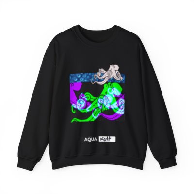 Black Octopus Jumper Long Sleeves