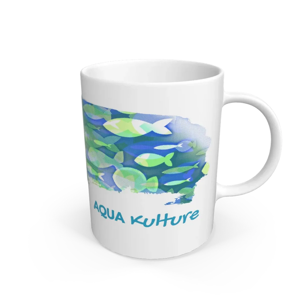 Fishes Design Mug Cup