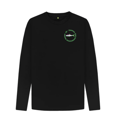 Tropcal Fish Society T-shirt - black long sleeve