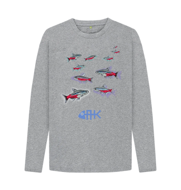 Neon Tetra Long Sleeved Tshirt - Grey