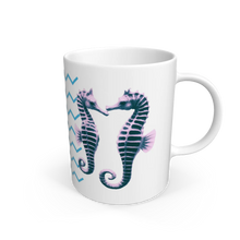 Load image into Gallery viewer, The Sea Coffee Tea Mug with Seahorse Pair
