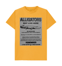 Load image into Gallery viewer, AK™ Gator Danger Sign T-shirt 🐊
